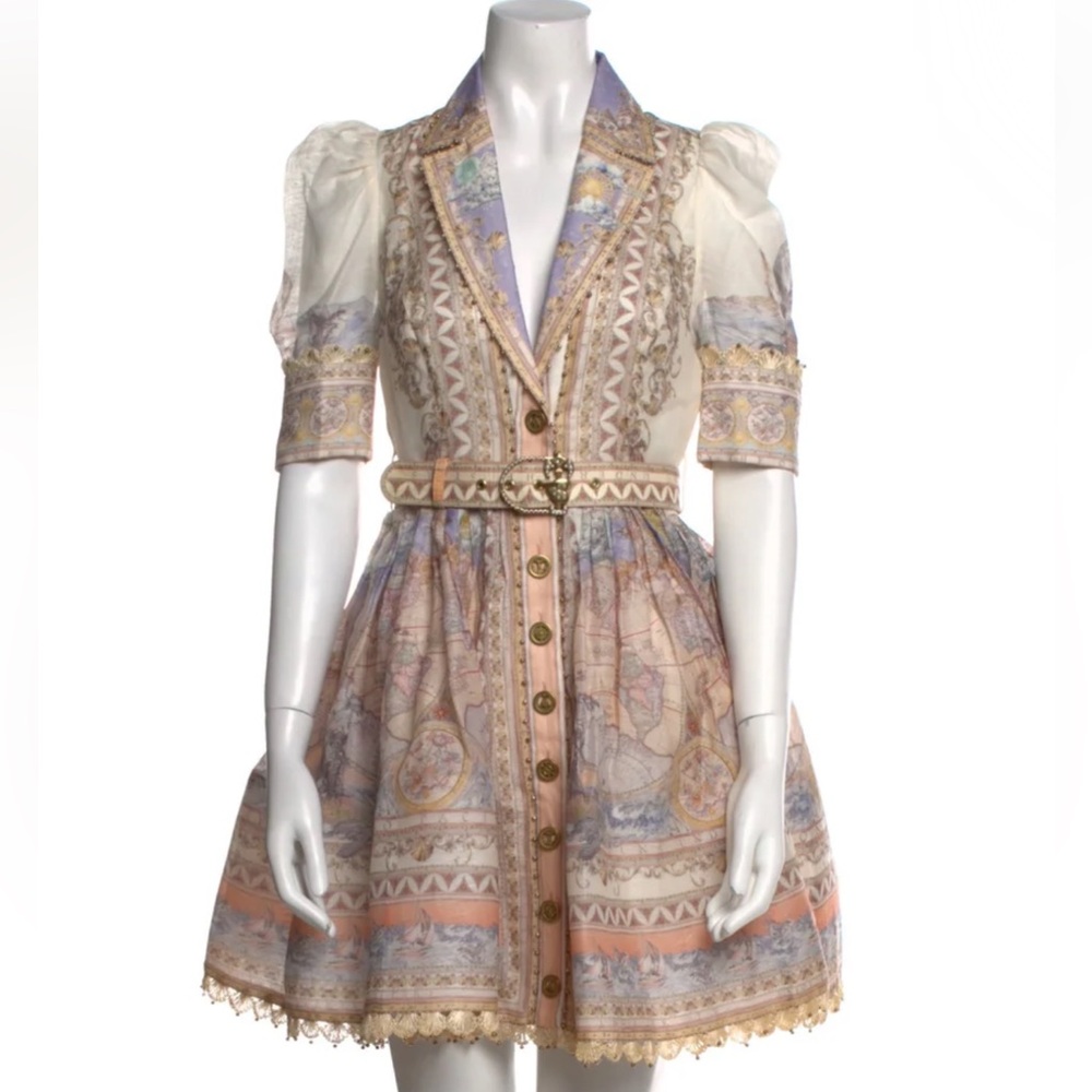Zimmermann Pastel Long Sleeve Dress - Picture 4 of 6
